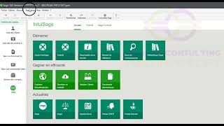 Présentation de quelques fonctionnalités de sage 100 gestion commerciale [upl. by Ellainad]