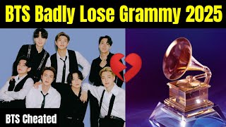 BTS Badly Lose Grammy 2025 😭  BTS Cheated By Grammy [upl. by Aleuname747]