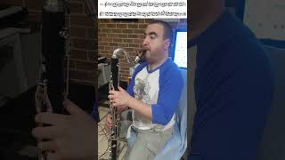 Sellner  Oboe Etude VII1 on Bass Clarinet [upl. by Acceb]