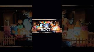 viralvideo Welcome to new born baby boy party decoration ideas by shine florist itc fortune hotel [upl. by Uriah]