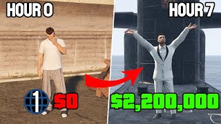 How to Make 2200000 Starting From Level 1 In GTA Online Beginner Solo Money Guide [upl. by Lizette]