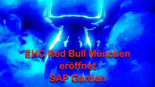 EHC Red Bull München eröffnet SAP Garden  super event 👍 bis zum Ende anschauen lohnt sich [upl. by Ribak]