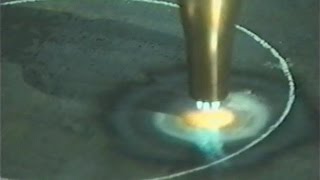 Cutting with oxy acetylene torch [upl. by Albertina]