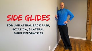 Mckenzie method exercises for back pain sciatica amp lateral shift  The side glide [upl. by Elolcin]