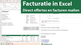 Offertes en facturen maken in Excel en direct emailen versie 141 [upl. by Trudie]