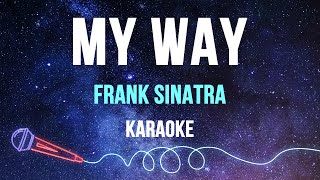 Frank Sinatra  My Way Karaoke [upl. by Culbert]