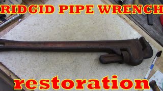 Ridgid pipe wrench restoration [upl. by Warton]