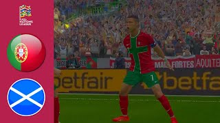 Portugal vs Escocia Resumen  Liga de Naciones 2024 [upl. by Moscow891]