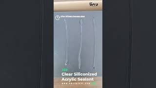 TA109 Clear Siliconized Acrylic Sealant [upl. by Yhtamit]