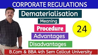 Meaning of Dematerialisation of SharesProcedure Advantages and Disadvantages of Dematerialisation [upl. by Marguerita]