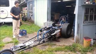 DeSoto Hemi Dragster Startup [upl. by Frazer174]