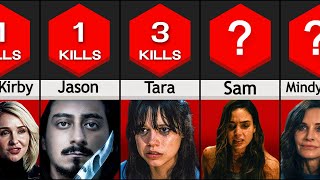 Comparison All Scream Characters Kill Counts Spoilers [upl. by Tsenre671]