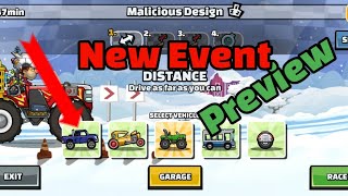 New Team Event Preview  Malicious Design Hill Climb Racing 2 [upl. by Montague]