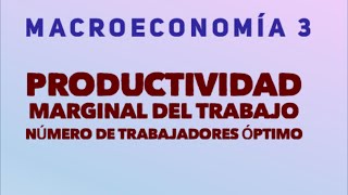 Productividad marginal del Trabajo [upl. by Koa178]