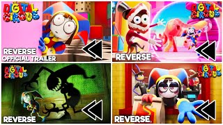 Reverse Trailer Comparisons Amazing Digital Circus Episode 1 Vs Episode 2 Vs Episode 3 Vs Episode 4 [upl. by Ititrefen]