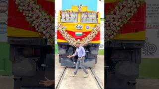 GE Locomotive Inaugration 🚂🇮🇳 railway indianrailways gelocomotive andhrakurradu [upl. by Lenee851]