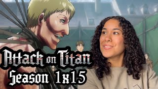 A SECRET PLAN  Attack On Titan Season 1 Episode 15  Reaction 1x15 [upl. by Annelak]