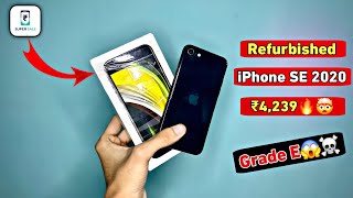 Unboxing Apple iPhone SE 2020 ₹4239 🤯🔥  Grade E  Cashify Supersale  Full Review [upl. by Aronid660]