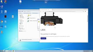 EPSON L805 SHARED PRINTER INSTALLING [upl. by Aihsoj]