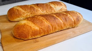 How to make the perfect Italian sandwich bread homemade subway sandwich bread Italian Biga method [upl. by Marron]