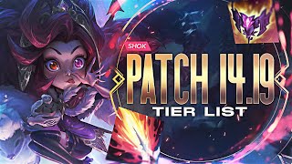 1419 MID LANE TIER LIST [upl. by Nollid756]