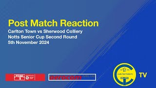 Sherwood Colliery Post Match Reaction Mark Harvey [upl. by Aina]