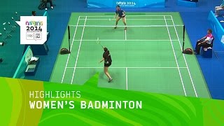 Womens Singles Badminton  Highlights  Nanjing 2014 Youth Olympic Games [upl. by Newg547]