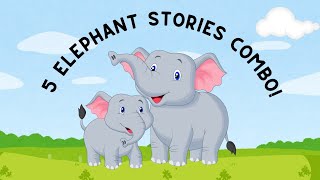 ENGLISH TALES COMBO  Short Elephant Learning Stories  Bedtime Stories [upl. by Bellaude]