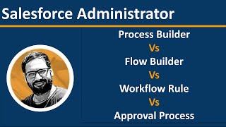 Process Builder Vs Flow Builder Vs Workflow Vs Approvals in Salesforce  Salesforce for Beginners [upl. by Weider]