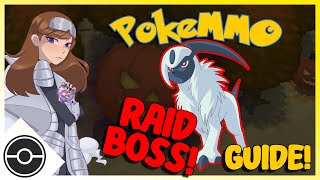 Fighting the Alpha Absol Raid Boss Fight amp Guide  PokeMMO Halloween Event 2024 [upl. by Kletter]