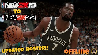 NBA 2K19 TO NBA 2K22 UPDATED ROSTER  NO PASSWORD  OFFLINE on android mobile  Gameplay [upl. by Helbonna]