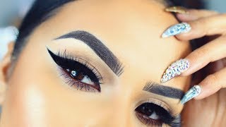 THICK WINGED EYELINER TUTORIAL TIPS amp TRICKS [upl. by Llovera]