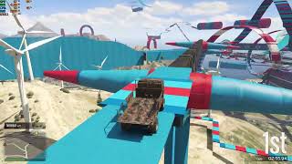 PS4 Wastelander Parkour xenia2005 Grand Theft Auto V Race [upl. by Immak]