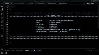 CS50P  Final Project  VCard in QR Code using Python  Ismail Hossain [upl. by Trebliw483]