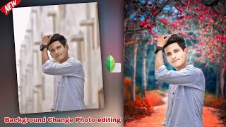 Snapseed Me Background Change Kaise kare 💯 Background Tutorial ☺️ Face white Photo editing [upl. by Rutherford139]