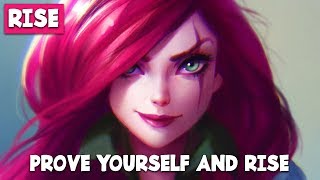 Nightcore  RISE  League of Legends Worlds 2018  Lyric Video [upl. by Ymia]