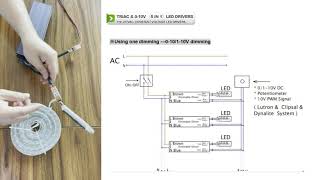 Triac0 10v 5 in 1 dimmable led driver how to do the 0 10V dimming connection [upl. by Siuqaj612]