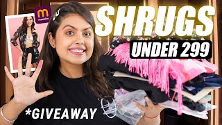 LATEST MEESHO SHRUG HAUL UNDER 300 For GirlsWomen with GIVEAWAY  Haul Review 2024  Priya Pandey [upl. by Mendes869]