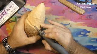 wood carving a gnome with the Dremel 4000 an Dremel 732 [upl. by Ecirum]