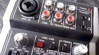 Behringer Xenyx 302 mini mixer and USB recording interface [upl. by Benenson692]