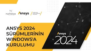 Windowsa Ansys 2024 Nasıl Kurulur [upl. by Aidole]