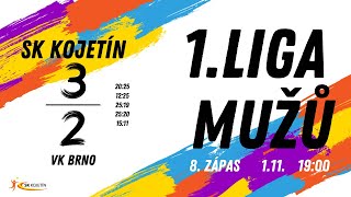 1Liga Mužů  SK Kojetín vs VK Brno [upl. by Lodge83]