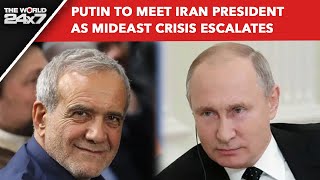 Iran News  Putin News  Russias Putin To Meet Iran President As War Rages In Middle East [upl. by Igig]