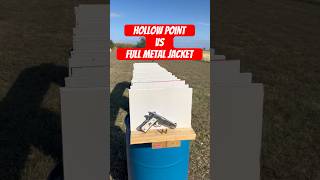 Hollow point vs full metal jacket penetration test [upl. by Hilliary]