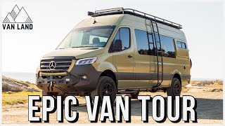 Luxury Sprinter Van Build  This Van Has EVERYTHING [upl. by Otrebide]