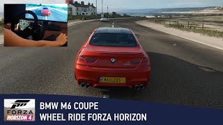 Red car BMW M6 COUPE Steering wheel Artplays V1200 in Forza Horizon 4 Gameplay [upl. by Etnuhs]