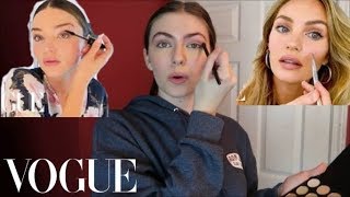 Following Victorias Secret Models Vogue Makeup Tutorials [upl. by Medor62]