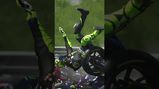 Rossi hit all the riders at the second corner in Sepang [upl. by Larue]