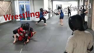 Longsword Wresting HEMA Grappling [upl. by Adao375]