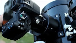 How to Attach and Focus a Canon EOS DSLR APSC to the Explore Scientifc David H Levy Comet Hunter [upl. by Relyat]